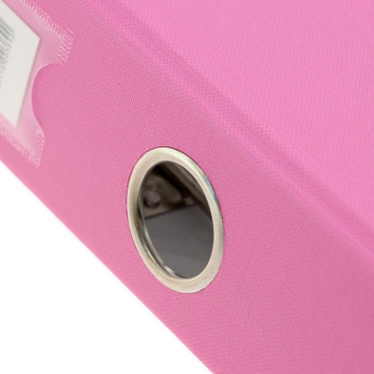 Папка-регистратор LAMARK601 PP 50мм розовый, метал.окантовка/карман, собранный