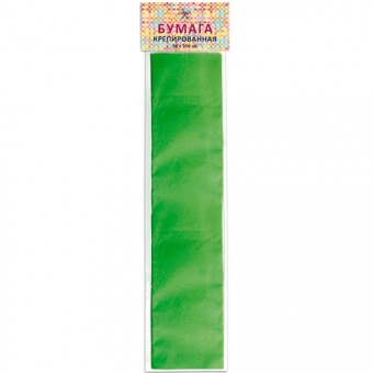 Бумага «Стандарт», крепированная, 50 × 250 см, зеленая