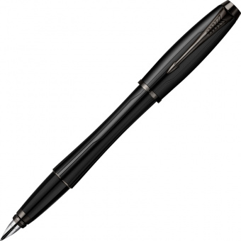 Ручка перьевая Parker «Urban Premium Matte Black» перо F, черный корпус