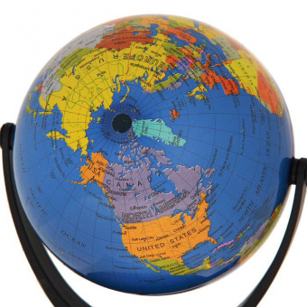 Глобус сувенирный, темно-синий, политическая карта, английский язык