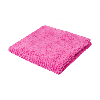Салфетка микрофибра махра 220г/м2 розовая 40х50