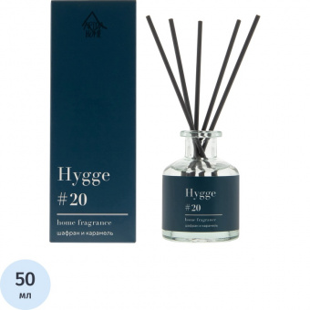 Аромадиффузор для дома с палочками Hygge №20  "Шафран и карамель", 50 мл