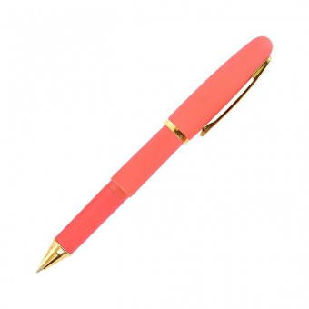 Ручка шариковая масляная LOREX, серия Grande Soft, 0,7 мм, стержень синий, корпус коралл