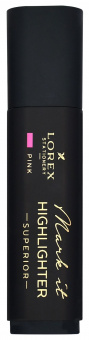 Маркер текстовый LOREX Mark it SUPERIOR 1-5 мм розовый неон, скошенный, soft touch
