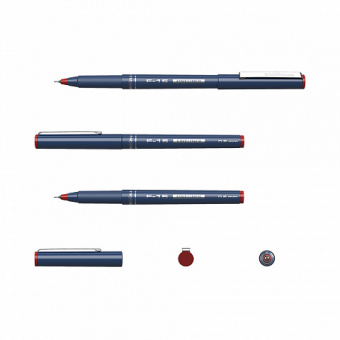 Ручка капиллярная ErichKrause F-15 Stick Classic, цвет чернил красный