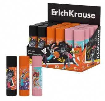 Клей-карандаш 13г, ErichKrause EasyStick «Ну, Погоди! Каникулы», ассорти 