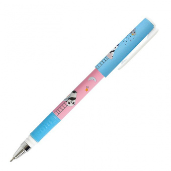 Ручка шариковая масляная LOREX «Illegally Cute. Panda», серия Double Soft, 0,7 мм, стержень синий