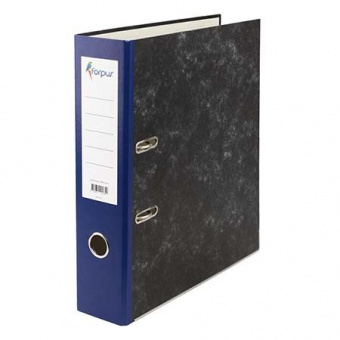 Папка-регистратор Forpus, с мраморным покрытием, 70 мм, синий корешок