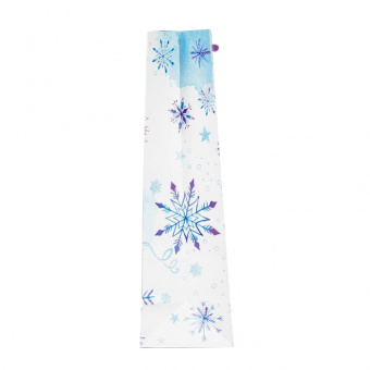 Пакет подарочный «Волшебные снежинки», вертикальный, ламинация с тиснением, 23 × 27 × 8 см