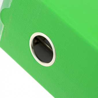 Папка-регистратор LAMARK600 PP 80мм светло-зеленый, метал.окантовка/карман, собранный