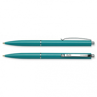 Ручка шариковая автоматическая Schneider "К15", синий стержень, корпус бирюзовый
