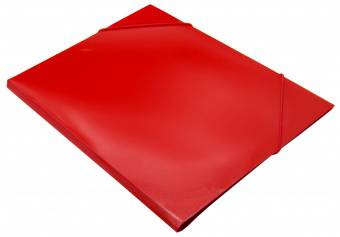 Папка на резинке Buro-PRB04RED A4 пластик. кор.15мм 0,5мм красный