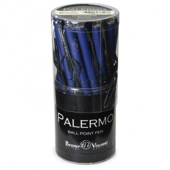 Ручка шариковая автоматическая Bruno Visconti Palermo с поворотным механизмом, синий стержень 0,7 мм.