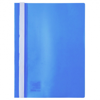 Папка с пластиковым скоросшивателем, А4, 150 мкм, синяя