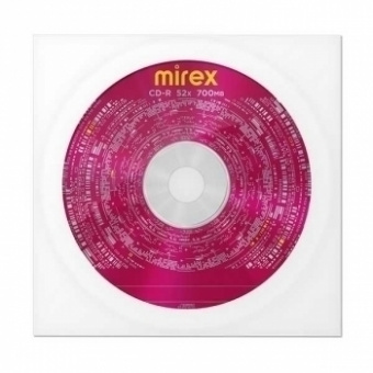 Диск CD-R Mirex Brand 52X в бумажном конверте
