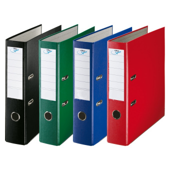 Папка-регистратор OfficeSpace, А4, с покрытием из ПВХ, 70 мм, бордовая
