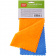 Салфетки для уборки OfficeClean "Универсальные", набор 2шт. (синяя+оранжевая), микрофибра, 25*25см, европодвес