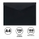 Папка-конверт на кнопке СТАММ А4, 150мкм, непрозрачная, черная