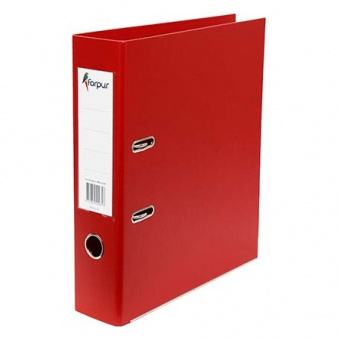 Папка-регистратор Forpus, А4, с покрытием из ПВХ/ЭКО, 70 мм, красная