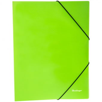 Папка на резинках Berlingo «Neon» А4, неоновая зеленая