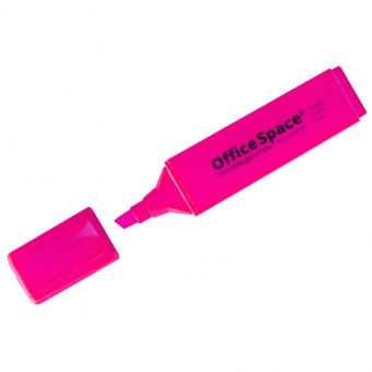 Текстовыделитель OfficeSpace, скошенный наконечник 1-5 мм, розовый