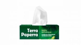 Салфетки бумажные гигиенические TERRA PAPERRA (коробка)
