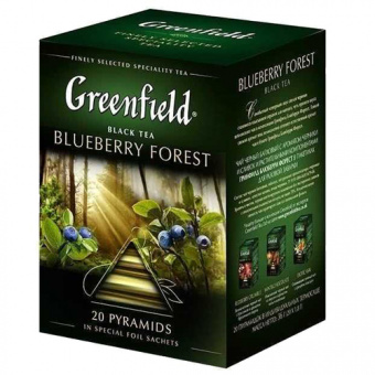 Чай черный Greenfield "Blueberry Forest", 20 пакетиков