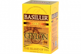 Чай черный "Basilur" Чайный остров Цейлон 25конв.*2г*12 Золотой байх.цейл.