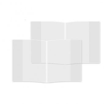 Обложка для тетради и дневника, 50 мкм, 212 × 350 мм, прозрачная
