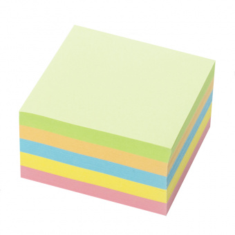Блок для записи «Пастель», 8 × 8 × 8 см, 5 цветов
