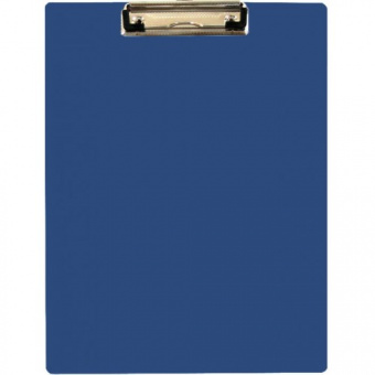Планшет д/бумаг METALLIC А4, жесткий пластик 1,2мм, темно-синий без крышки