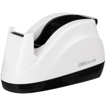 Диспенсер для клейкой ленты DELI VIVID, белый, 18мм 125*58*66мм, пластик