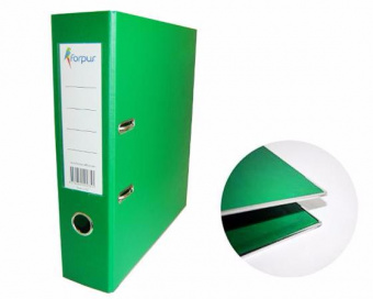 Папка-регистратор Forpus А4, с покрытием из ПВХ, 70 мм, зеленая