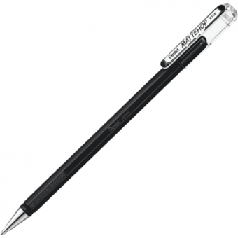 Ручка гелевая черная 1мм Pentel Mattehop