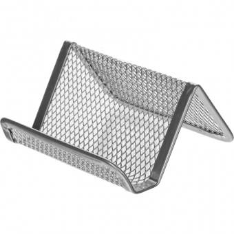 Подставка для визиток Attache 60x95x52мм металл, серебристая LD01-18-4