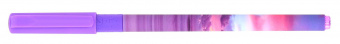 Ручка масляная LOREX SUNSET VIBES Slim Soft Grip синяя, резиновый грип, игловидный наконечник, 0,5 мм