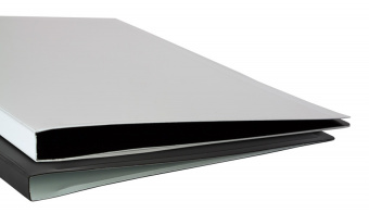 Папка с прижимом Бюрократ Black&White BWPZ08C A4 0.8мм ассорти