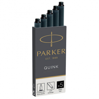 Картриджи чернильные Parker «Cartridge Quink», комплект 5 шт, черные
