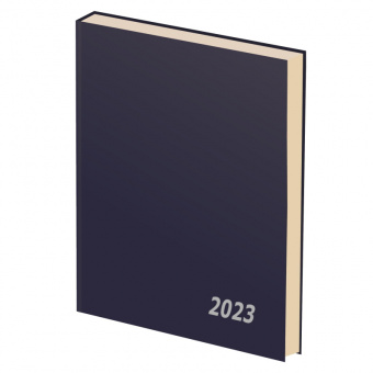 Ежедневник датированный 2023 А5, 160л., бумвинил синий, Attache Economy