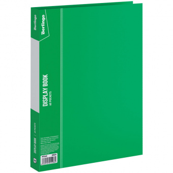 Папка Berlingo "Standard", А4, 60 вкладышей, корешок 21 мм, 700 мкм, зеленая