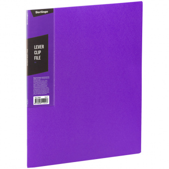 Папка с боковым зажимом Berlingo «Color Zone», 17 мм, 600 мкм, фиолетовая