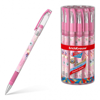Ручка шариковая ErichKrause ColorTouch Stick Colibri узел 0.7, линия письма 0,35,  цвет чернил синий