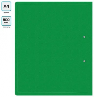 Папка на 2 кольцах Buro-ECB413/2RGREEN A4 пластик 0,5мм зеленый