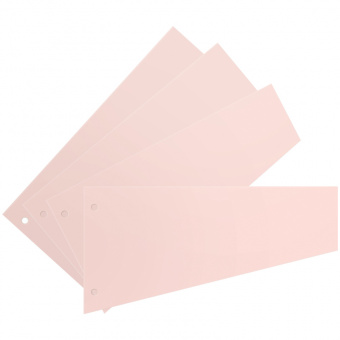 Разделитель для папок, 100 шт, трапеция 230х120 мм, розовый