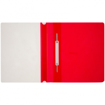 Папка-скоросшиватель, А5, 180 мкм, пластик, красная