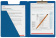 Папка-планшет Bantex А4, с верхним прижимом, с крышкой, ПВХ, синяя