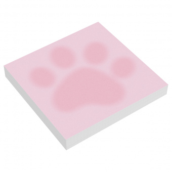 Блок для записей MESHU "Paw", 8,5*8,5см, 100л., на склейке