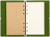 Блокнот Феникс+ «Notebook», А6+, 160 листов, без разметки, на кольцах, салатовый