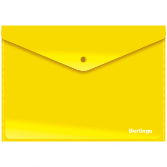 Папка-конверт на кнопке Berlingo, А4, 180мкм, непрозрачная, ассорти