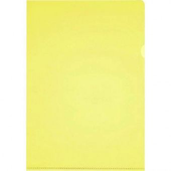 Папка-уголок Durable, А4+, 180мкм, прозрачная желтая